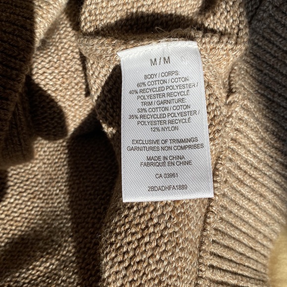 Denver Hayes mock neck cardigan beige - Picture 3 of 4
